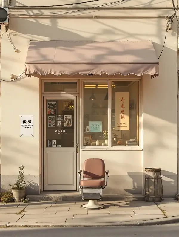 短剧《小巷理发店》封面海报