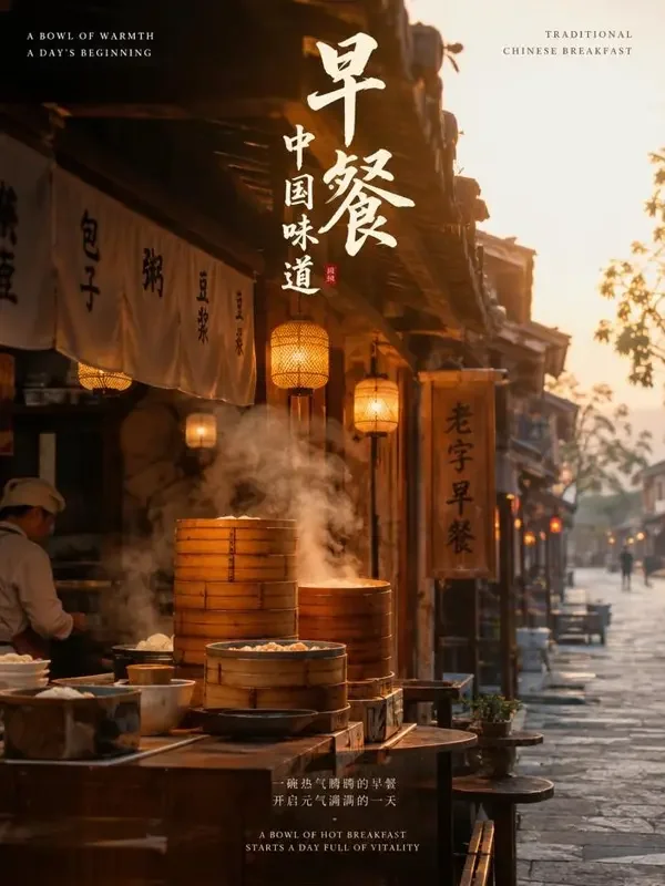 短剧《老街早餐铺》封面海报